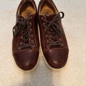 Born Men's Dark Brown Leather Sneakers